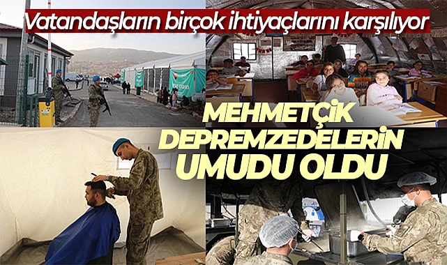 Mehmetçik depremzedelerin umudu oldu