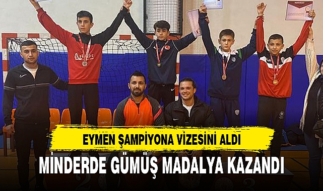 MİNDERDE GÜMÜŞ MADALYA KAZANDI