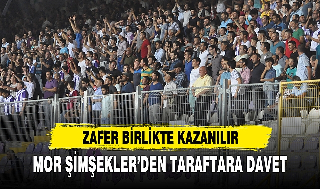 MOR ŞİMŞEKLER’DEN TARAFTARA DAVET