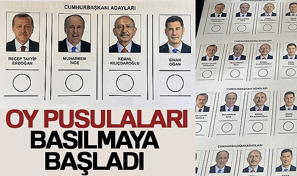 OY PUSULALARI BASILMAYA BAŞLADI