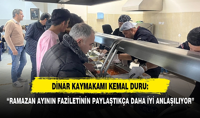 “RAMAZAN AYININ FAZİLETİNİN PAYLAŞTIKÇA DAHA İYİ ANLAŞILIYOR”