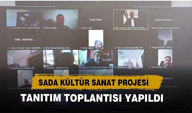 SADA PROJESİ TANITIM TOPLANTISI YAPILDI