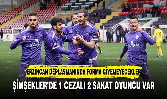 ŞİMŞEKLER’DE 1 CEZALI 2 SAKAT OYUNCU VAR