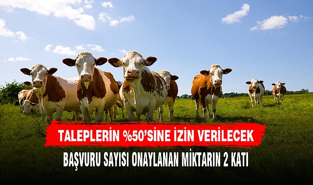 TALEPLERİN %50’SİNE İZİN VERİLECEK