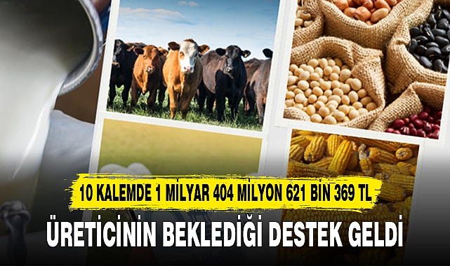 ÜRETİCİNİN BEKLEDİĞİ DESTEK GELDİ