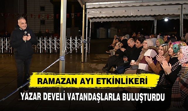 YAZAR DEVELİ VATANDAŞLARLA BULUŞTURDU