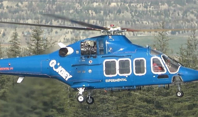 Yerli ve milli ilk helikopter motoru TS1400, test uçuşunda ilk özgün helikopter olan GÖKBEY'i uçurdu