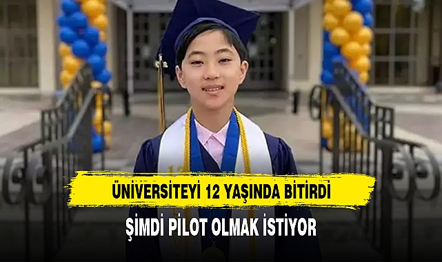 12 YAŞINDA ÜNİVERSİTE BİTİREN ÇOCUK BİR SONRAKİ HEDEFİNİ BELİRLEDİ