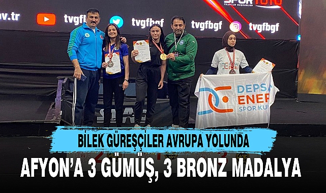 AFYON’A 3 GÜMÜŞ, 3 BRONZ MADALYA