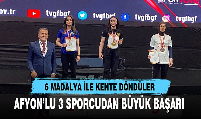 AFYON’LU 3 SPORCUDAN BÜYÜK BAŞARI