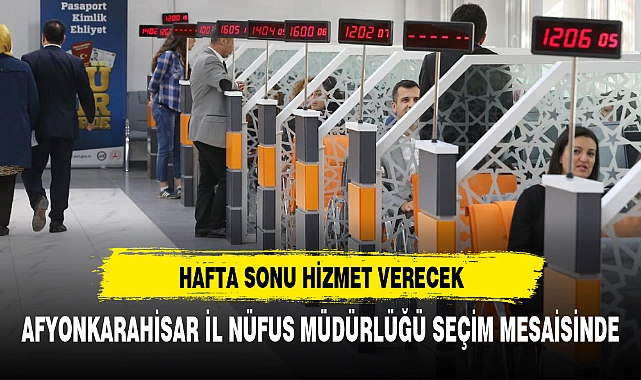 AFYONKARAHİSAR İL MÜDÜRLÜĞÜ SEÇİM MESAİSİNDE