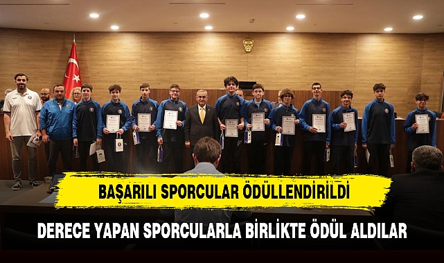 BAŞARILI SPORCULAR ÖDÜLLENDİRİLDİ