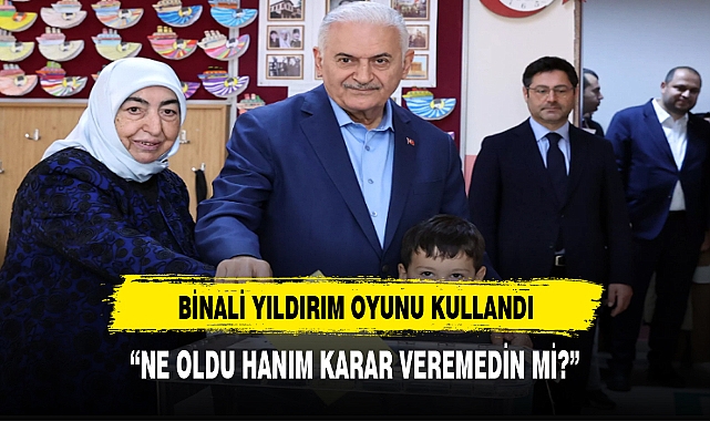 BİNALİ YILDIRIM OYUNU KULLANIRKEN HERKESİ KAHKAHALARA BOĞDU