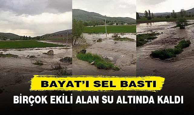 BİRÇOK EKİLİ ALAN SU ALTINDA KALDI