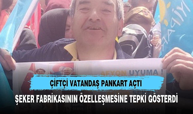 ÇİFTÇİ VATANDAŞ PANKART AÇTI