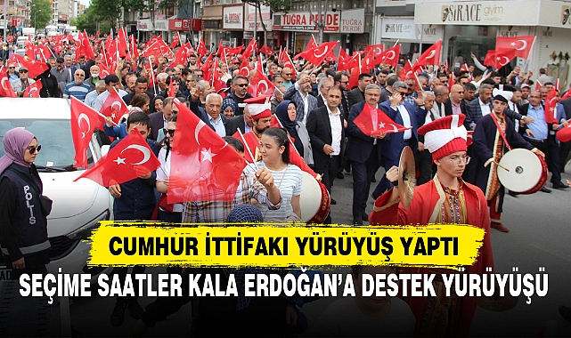 CUMHUR İTTİFAKI 'SEVGİ' YÜRÜYÜŞÜ YAPTI