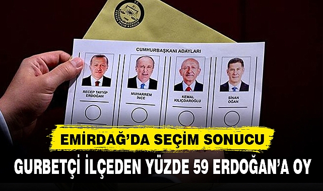 EMİRDAĞ’DA SEÇİM SONUCU