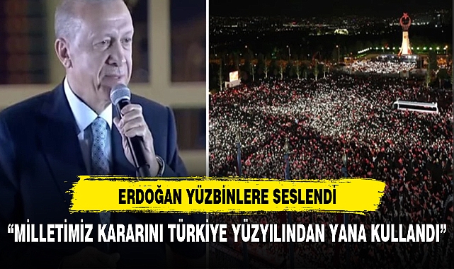 ERDOĞAN GENELEKSEL BALKON KONUŞMASINI GERÇEKLEŞTİRDİ