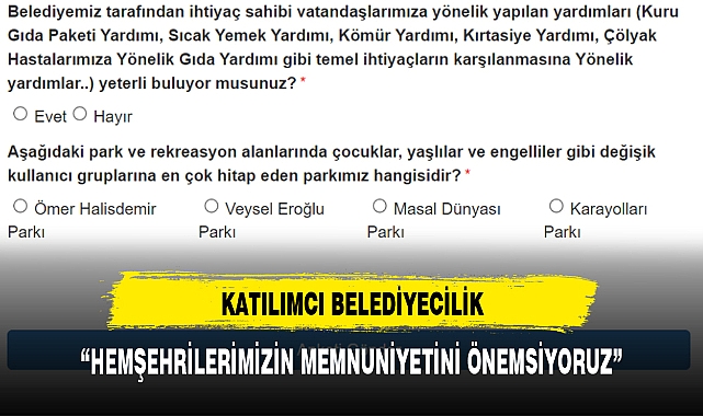 “HEMŞEHRİLERİMİZİN MEMNUNİYETİNİ ÖNEMSİYORUZ”