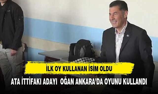 İLK OYU KULLANAN İSİM OLDU