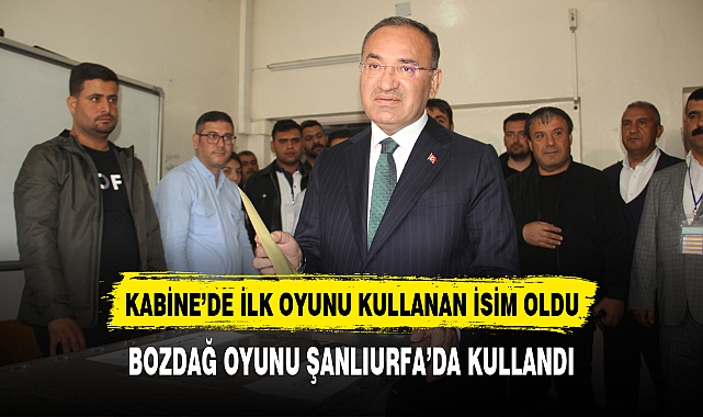 KABİNE'DE İLK OYUNU KULLANAN İSİM OLDU