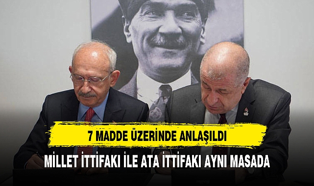 KILIÇDAROĞLU İLE ÜMİT ÖZDAĞ ARASINDA İMZALANAN PROTOKOL PAYLAŞILDI