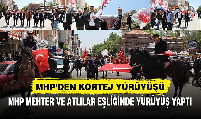 MHP MEHTER VE ATLILAR EŞLİĞİNDE YÜRÜYÜŞ YAPTI