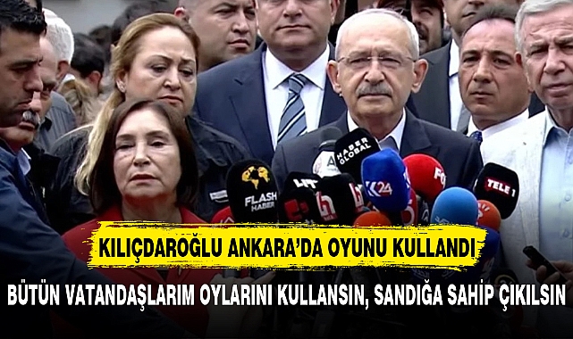 MİLLET İTTİFAKI CUMHURBAŞKANI ADAYI KILIÇDAROĞLU  SANDIK BAŞINA GİTTİ