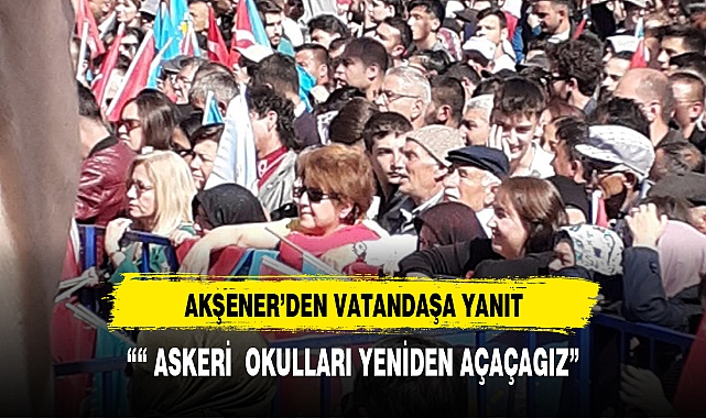 MİTİNGTE VATANDAŞA CEVAP VERDİ;