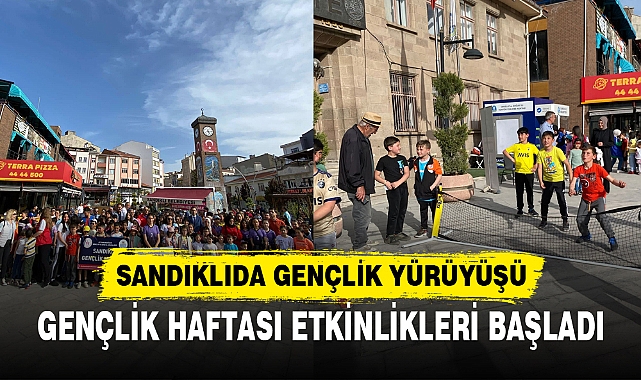 SANDIKLI'DA GENÇLİK YÜRÜYÜŞÜ