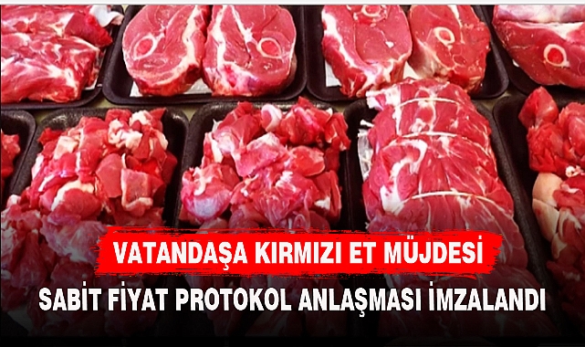 VATANDAŞA KIRMIZI ET MÜJDESİ