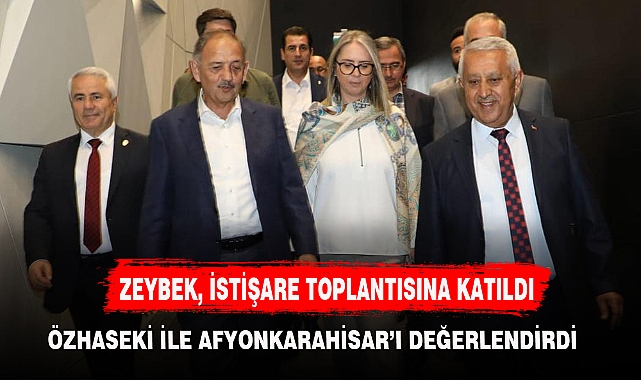 ZEYBEK, İSTİŞARE TOPLANTISINA KATILDI