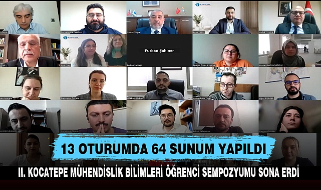 13 OTURUMDA 64 SUNUM YAPILDI