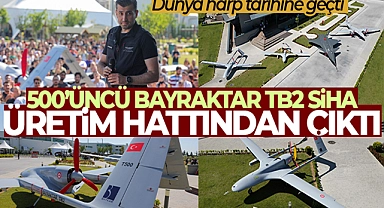 500'ÜNCÜ BAYRAKTAR TB2 SİHA ÜRETİM HATTINDAN ÇIKTI