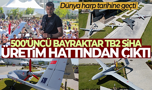 500'ÜNCÜ BAYRAKTAR TB2 SİHA ÜRETİM HATTINDAN ÇIKTI