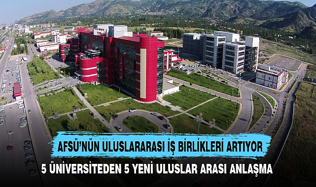 AFSÜ'NÜN ULUSLARARASI İŞ BİRLİKLERİ ARTIYOR