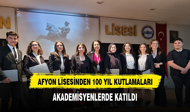 Afyon Lisesi Cumhuriyet'in 100 yılını çeşitli etkinliklerle kutluyor