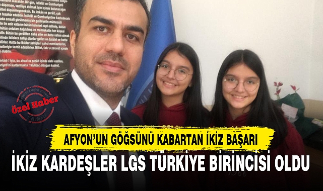 AFYON'UN GÖĞSÜNÜ KABARTAN İKİZ BAŞARI