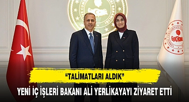AFYON VALİSİ YENİ İÇ İŞLERİ BAKANI YERLİKAYAYI ZİYARET ETTİ