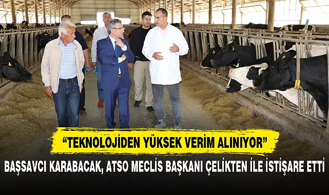 BAŞSAVCI KARABACAK, ATSO MECLİS BAŞKANI ÇELİKTEN İLE İSTİŞARE ETTİ