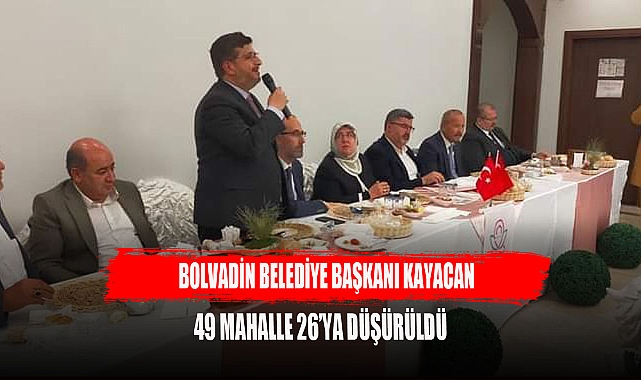 BOLVADİNDE MAHALLE SAYILARI DÜŞÜRÜLDÜ