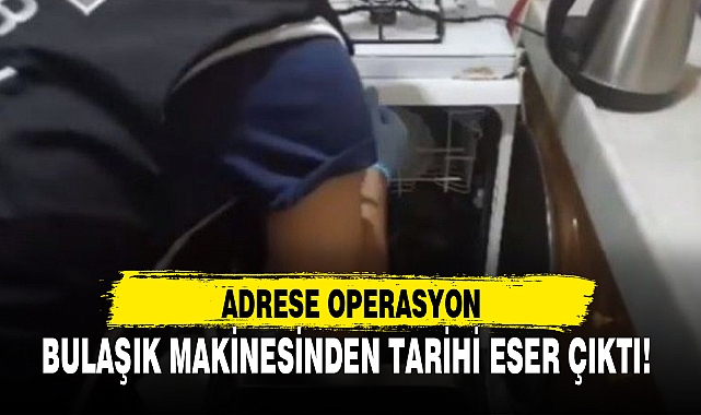 BULAŞIK MAKİNESİNDEN TARİHİ ESER ÇIKTI!