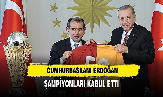 Cumhurbaşkanı Erdoğan, Galatasaray futbol takımını kabul etti