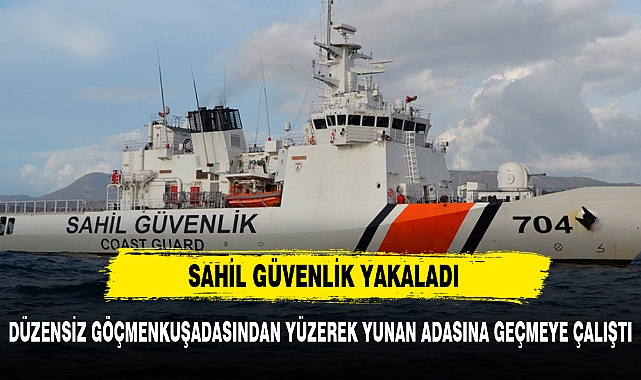 DÜZENSİZ GÖÇMEN KUŞADASINDAN YÜZEREK YUNAN ADASINA GEÇMEYE ÇALIŞTI