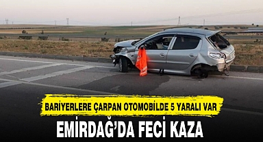 EMİRDAĞ’DA FECİ KAZA