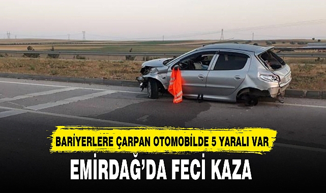 EMİRDAĞ’DA FECİ KAZA