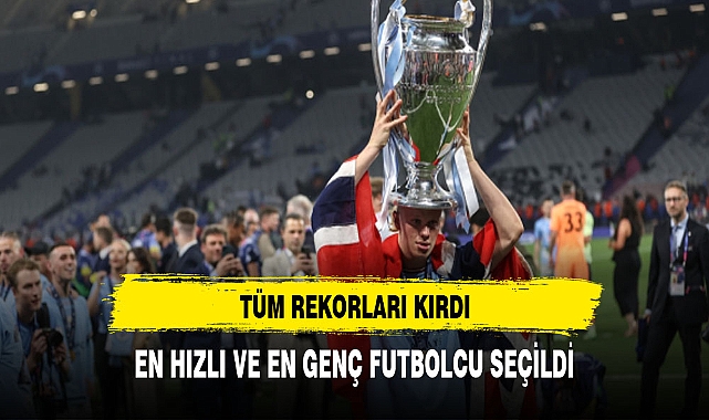 EN HIZLI VE EN GENÇ FUTBOLCU ÜNVANINA SAHİP OLDU