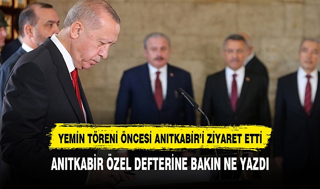 ERDOĞAN'IN ANITKABİR ÖZEL DEFTERİNE YAZDIĞI DETAY