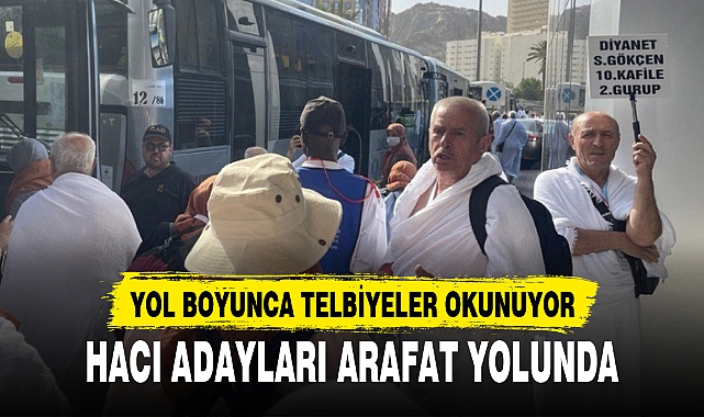HACI ADAYLARI ARAFAT YOLUNDA