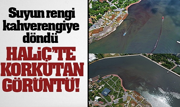 HALİÇ'TE KORKUTAN GÖRÜNTÜ